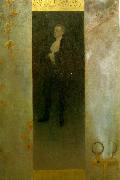 Gustav Klimt port lewinskyratt av josef France oil painting artist